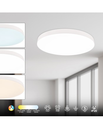TURIN * ROUND LED CEILING  50W CCT - 60 CM